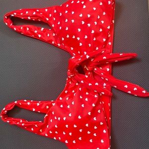Zaful red heart bikini